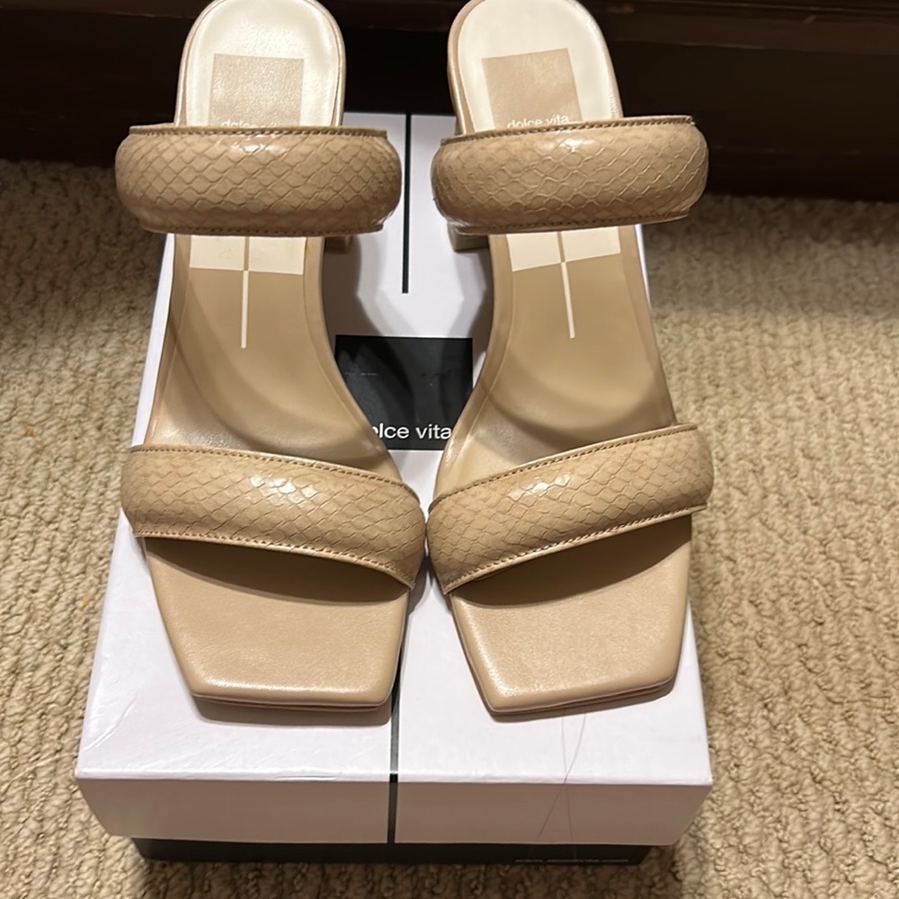 New, Taupe Dolce Vita, Size 8 Sandals